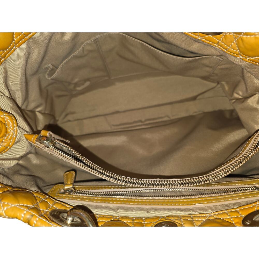 Christian Dior Cannage Patent Leather Soft Shopping Tote - Picture 7 of 10